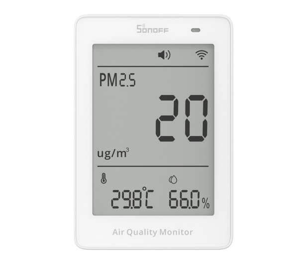 Sonoff Miernik jakości powietrza WiFi LCD AirGuard PM2.5 SAWF-07P - 1534493 - zdjęcie 2